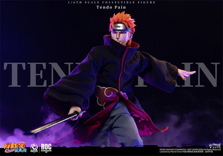 Rocket Toys - 1:6 Tendo Pain Akatsuki Organisation Action Figure - inshobby.com