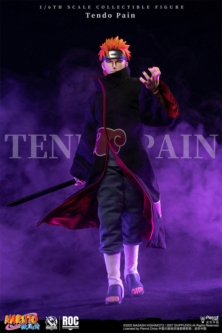 Rocket Toys - 1:6 Tendo Pain Akatsuki Organisation Action Figure - inshobby.com