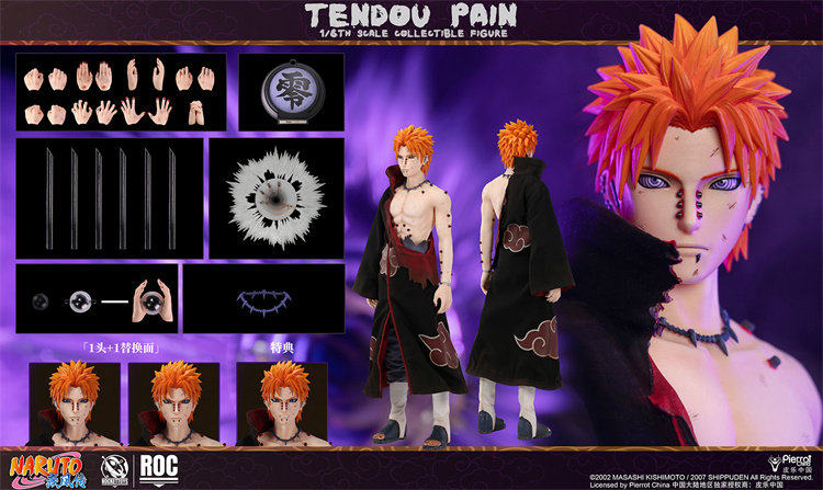 Rocket Toys - 1:6 Tendo Pain Battle Damaged Version Action Figure - inshobby.com