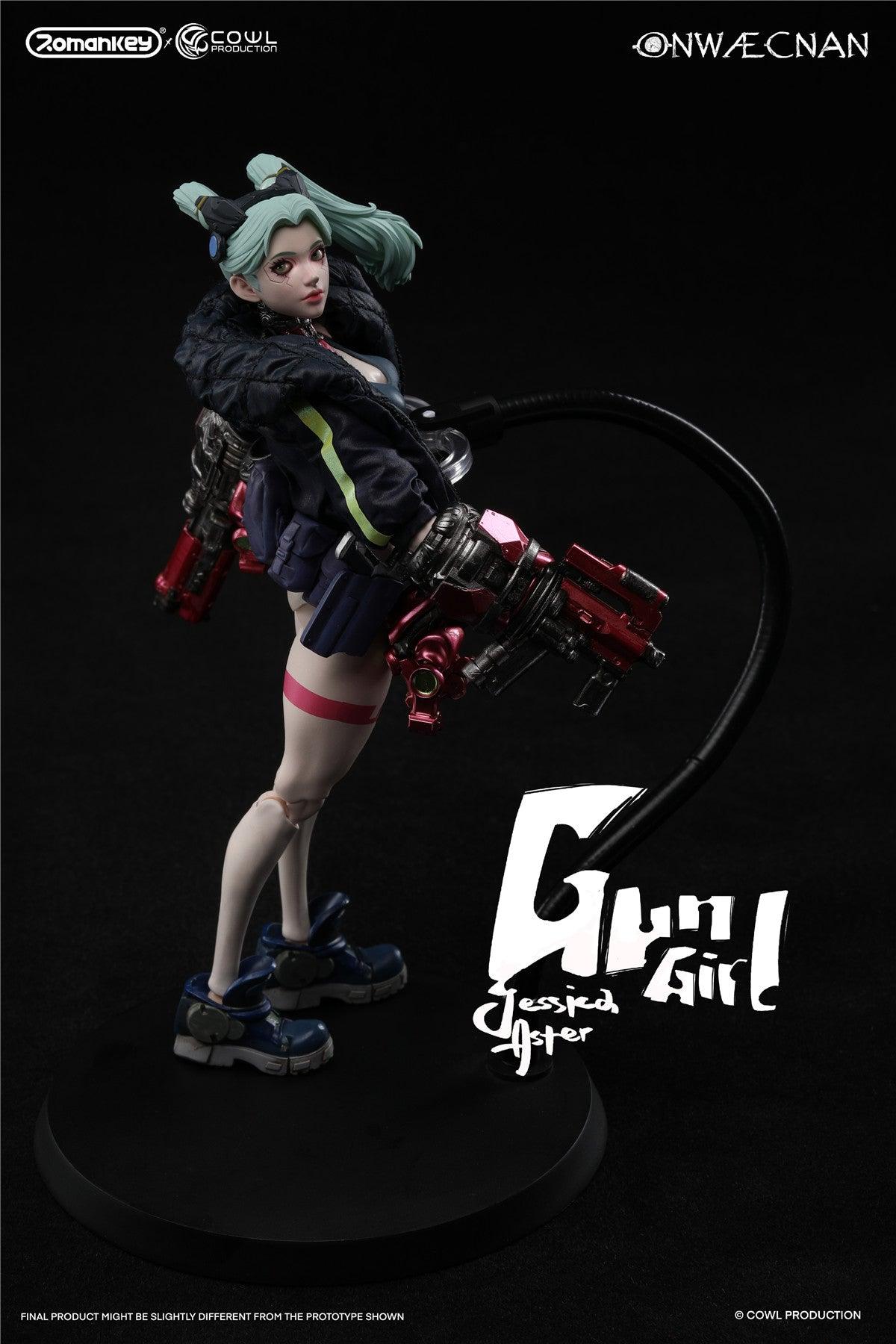 アクションフィギュア Jessica Gun Girl Pre-order) Romankey X Cowl 1/12 Gun Girl Jessica Aster Deluxe Ver