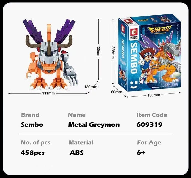 Sembo - Metal Greymon Building Blocks - inshobby.com