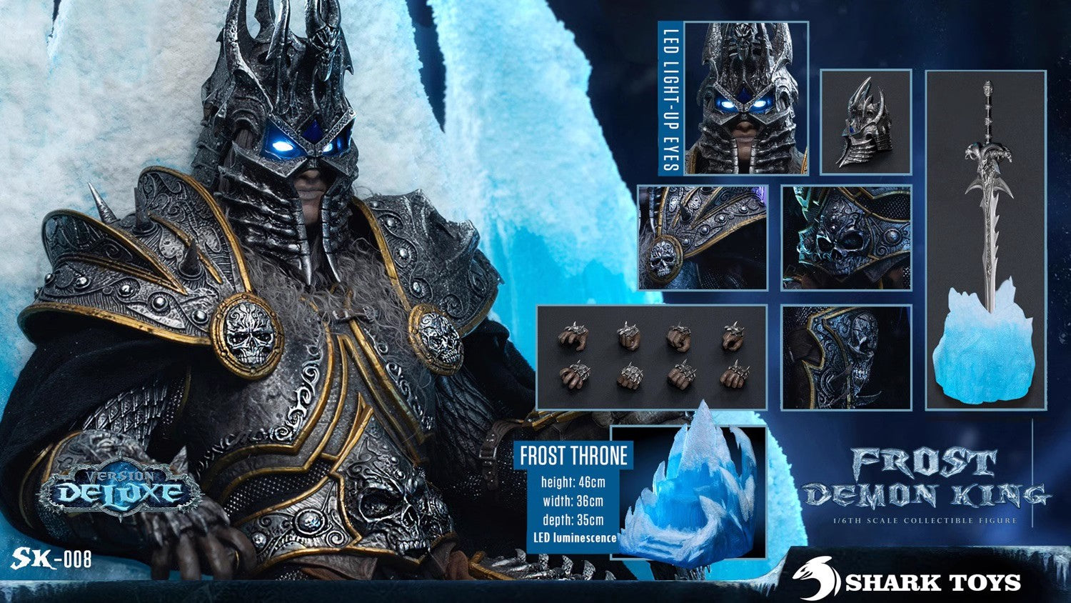Shark Toys - 1:6 Frost Demon King Action Figure - inshobby.com