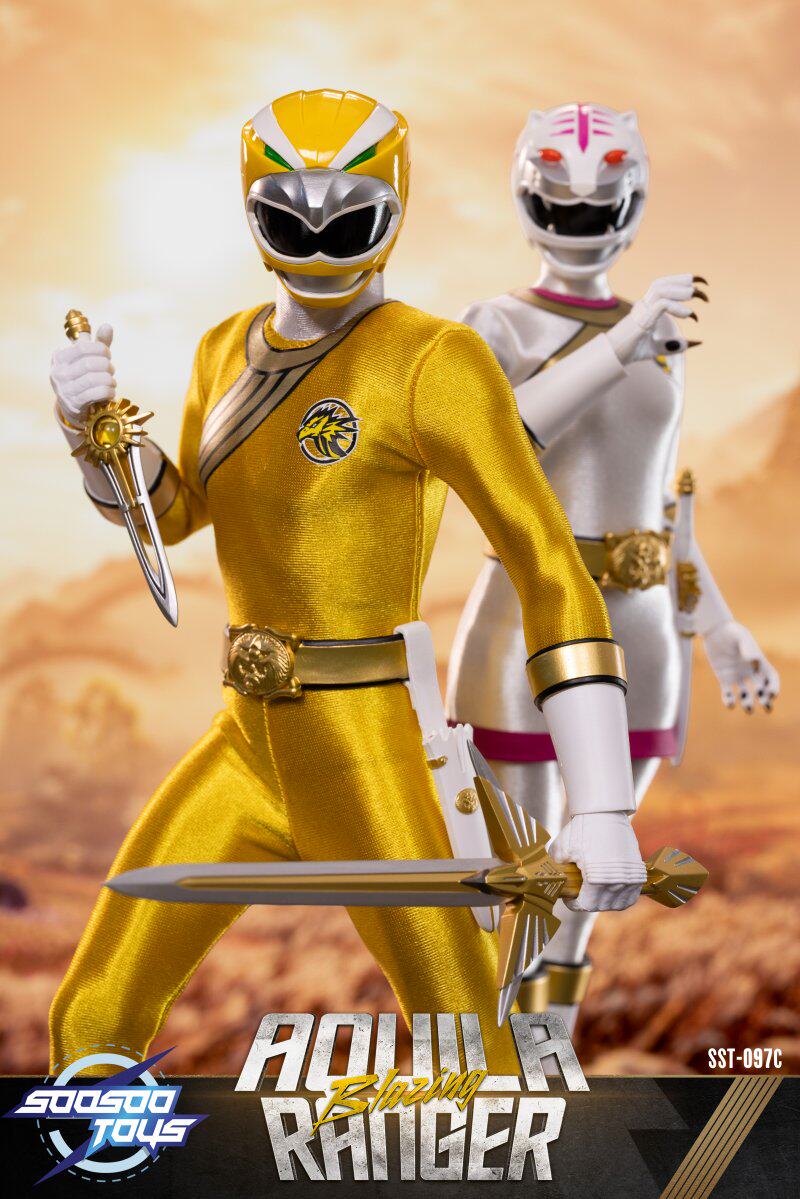 1:6 Blazing Evil Crushing Sword Ranger Team Set Action Figure
