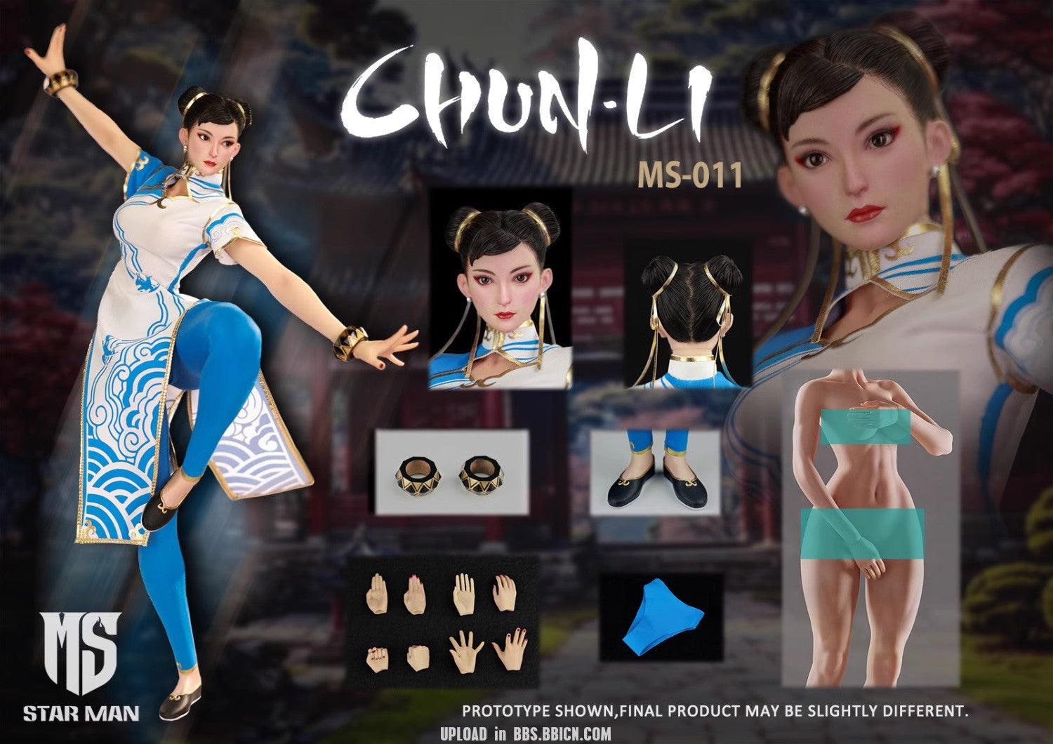 Star Man - 1:6 Female Fighter White Cheongsam Seamless Figure - inshobby.com