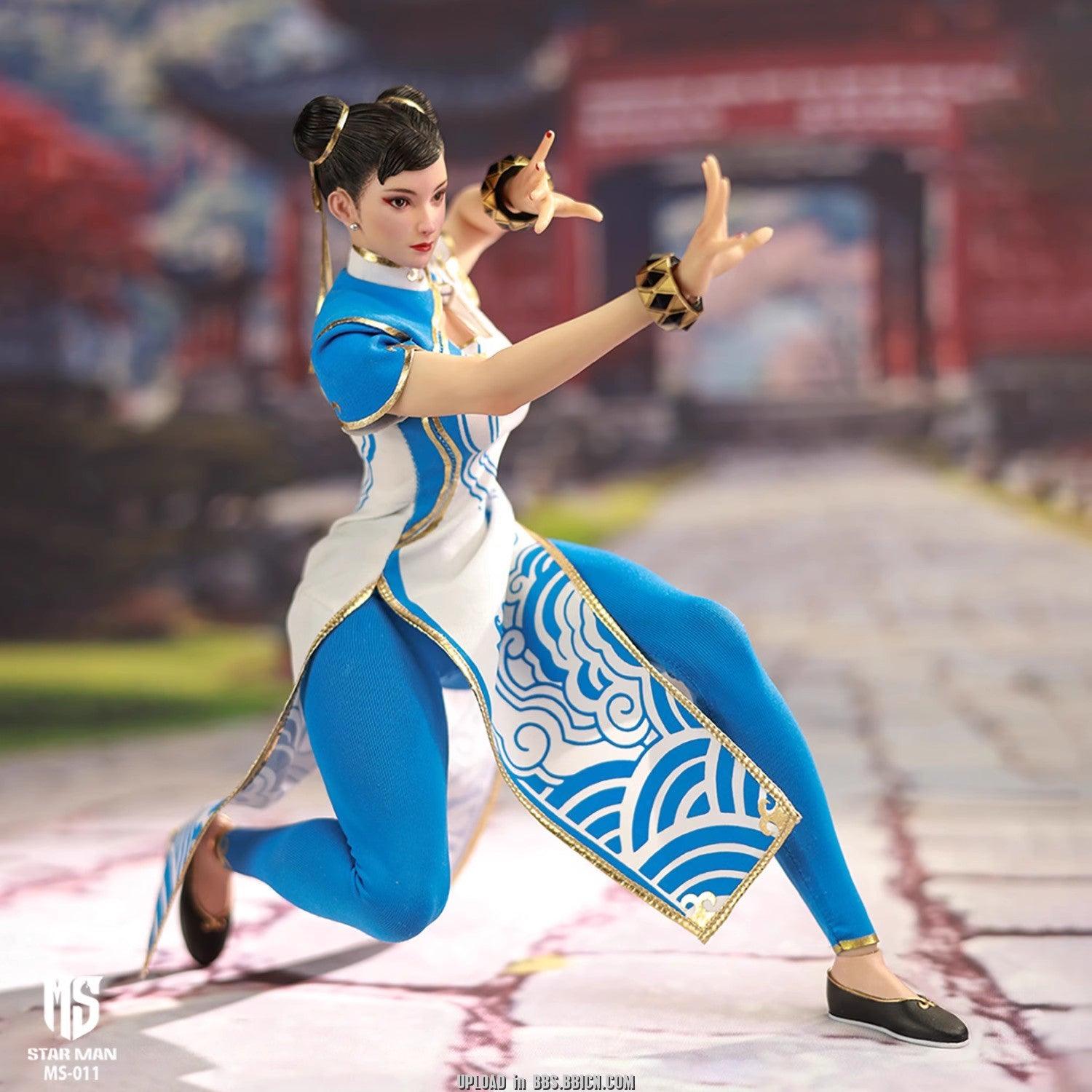 Star Man - 1:6 Female Fighter White Cheongsam Seamless Figure - inshobby.com