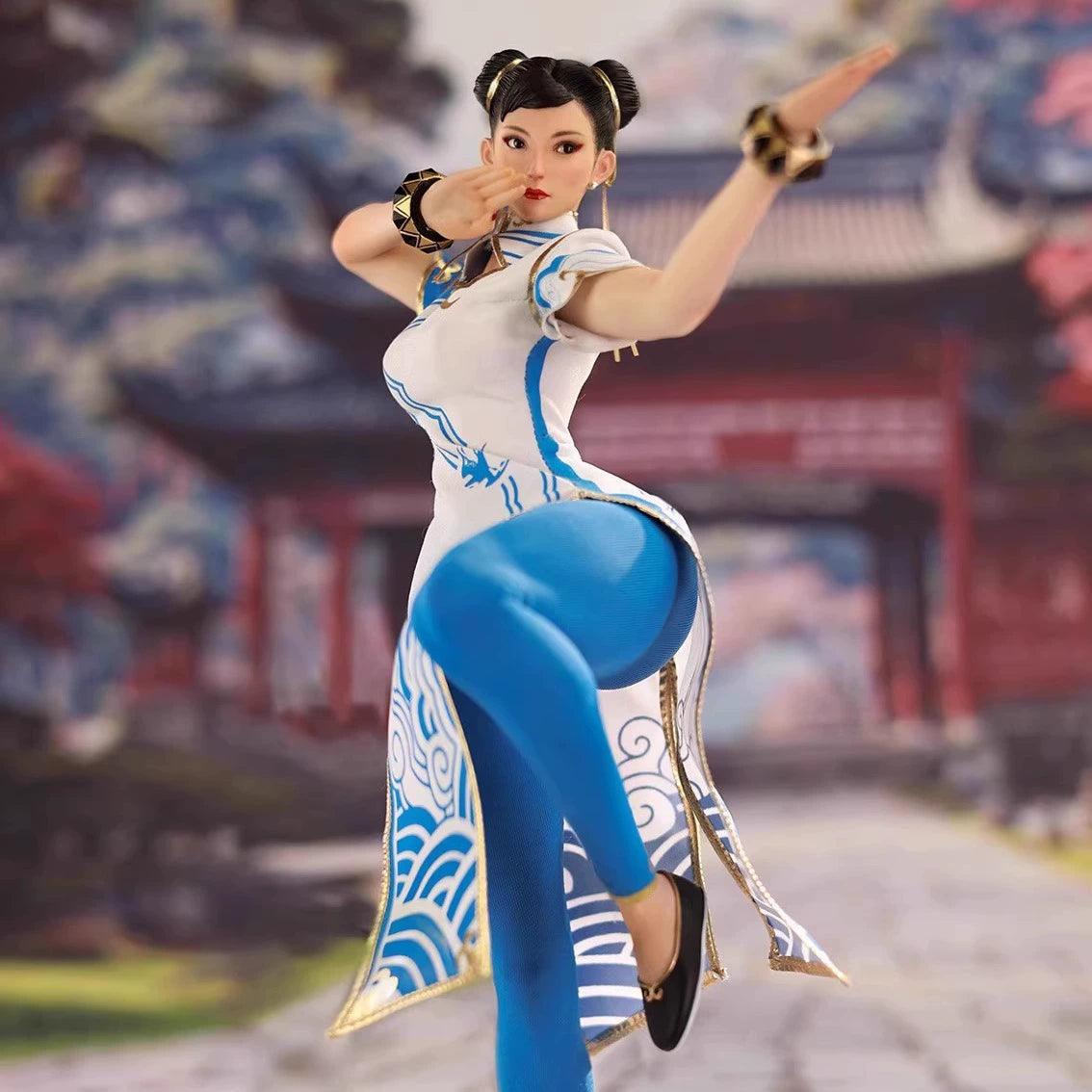 Star Man - 1:6 Female Fighter White Cheongsam Seamless Figure - inshobby.com