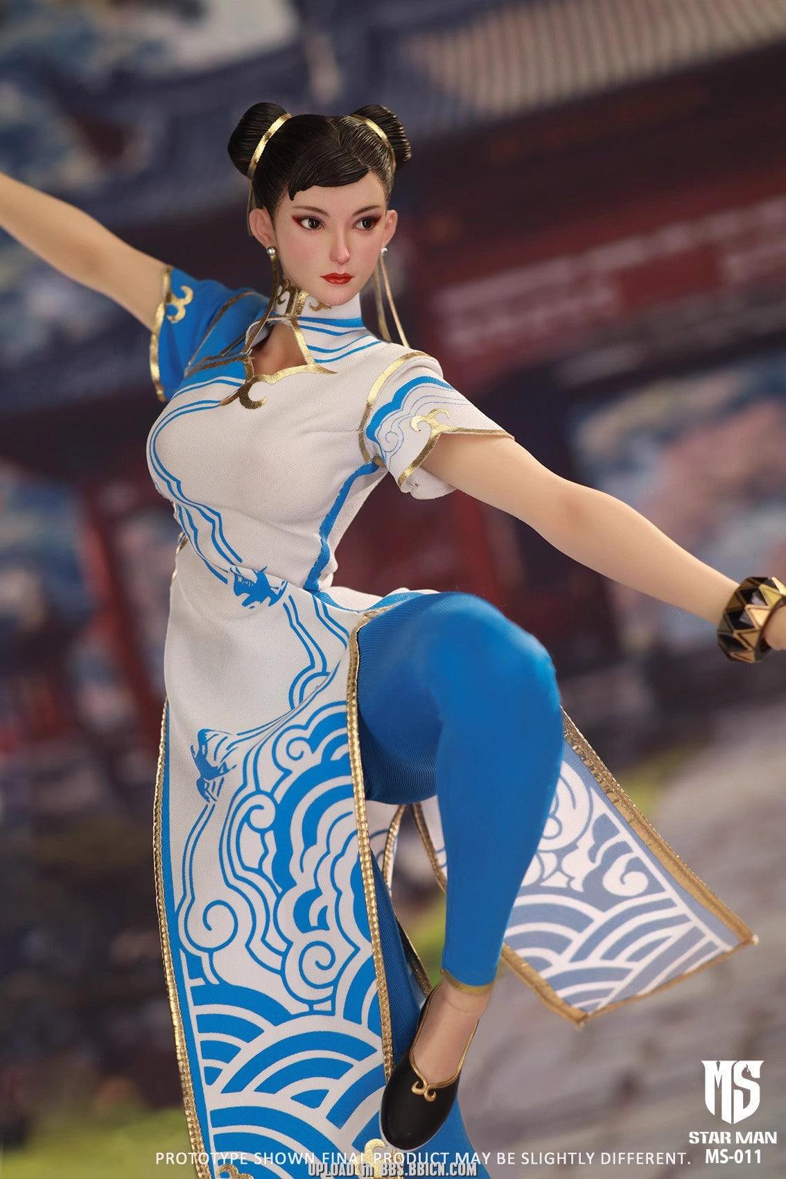 Star Man - 1:6 Female Fighter White Cheongsam Seamless Figure - inshobby.com