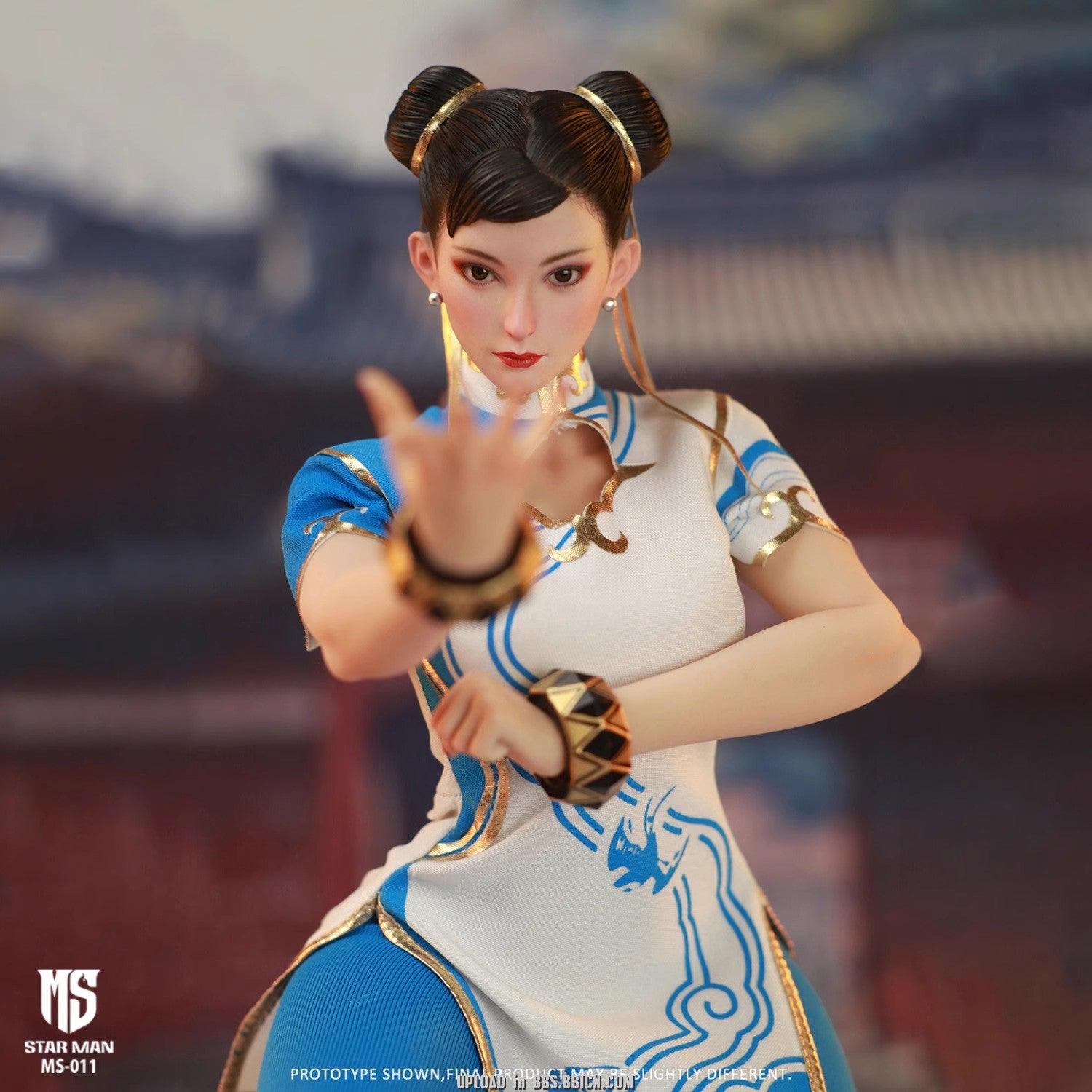 Star Man - 1:6 Female Fighter White Cheongsam Seamless Figure - inshobby.com