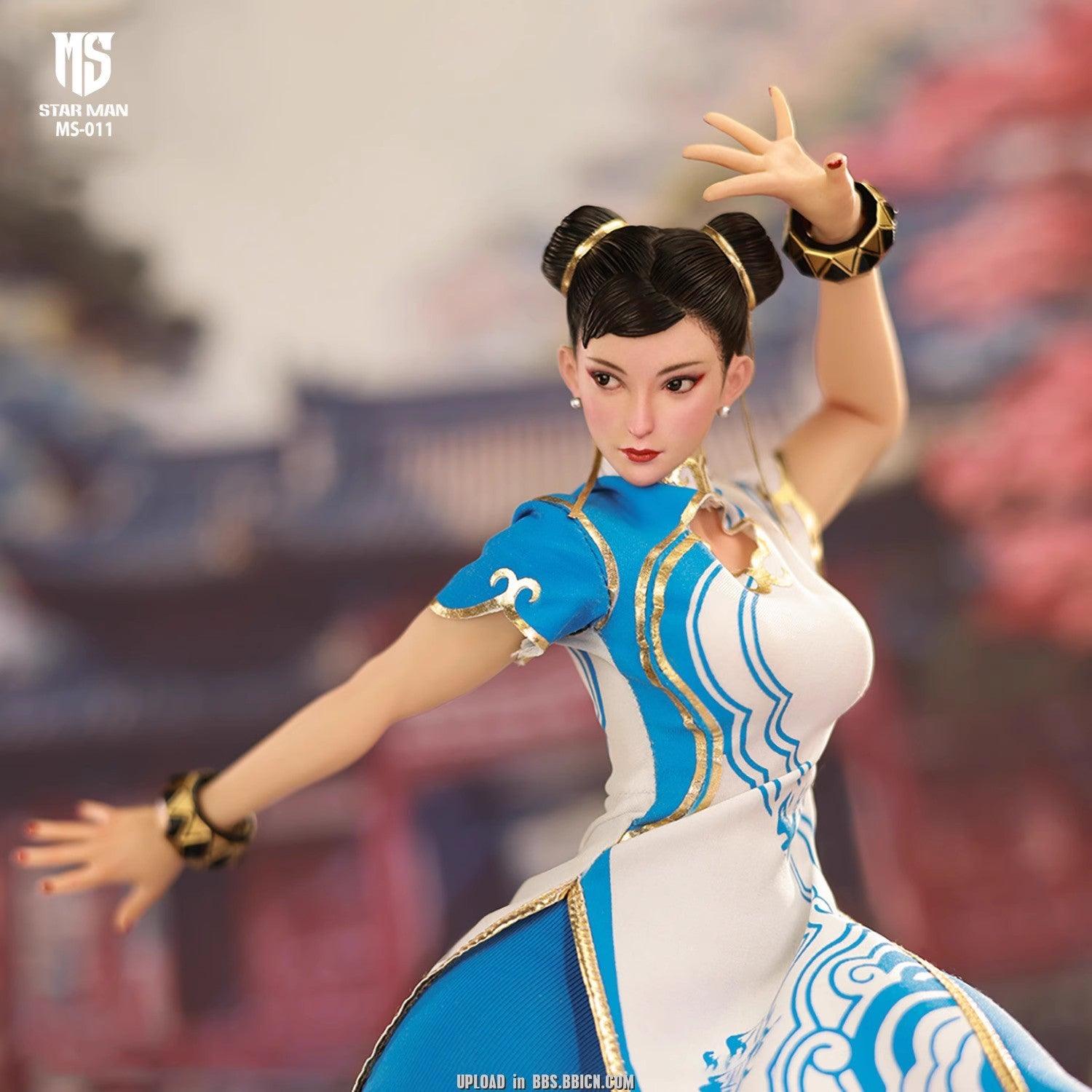 Star Man - 1:6 Female Fighter White Cheongsam Seamless Figure - inshobby.com