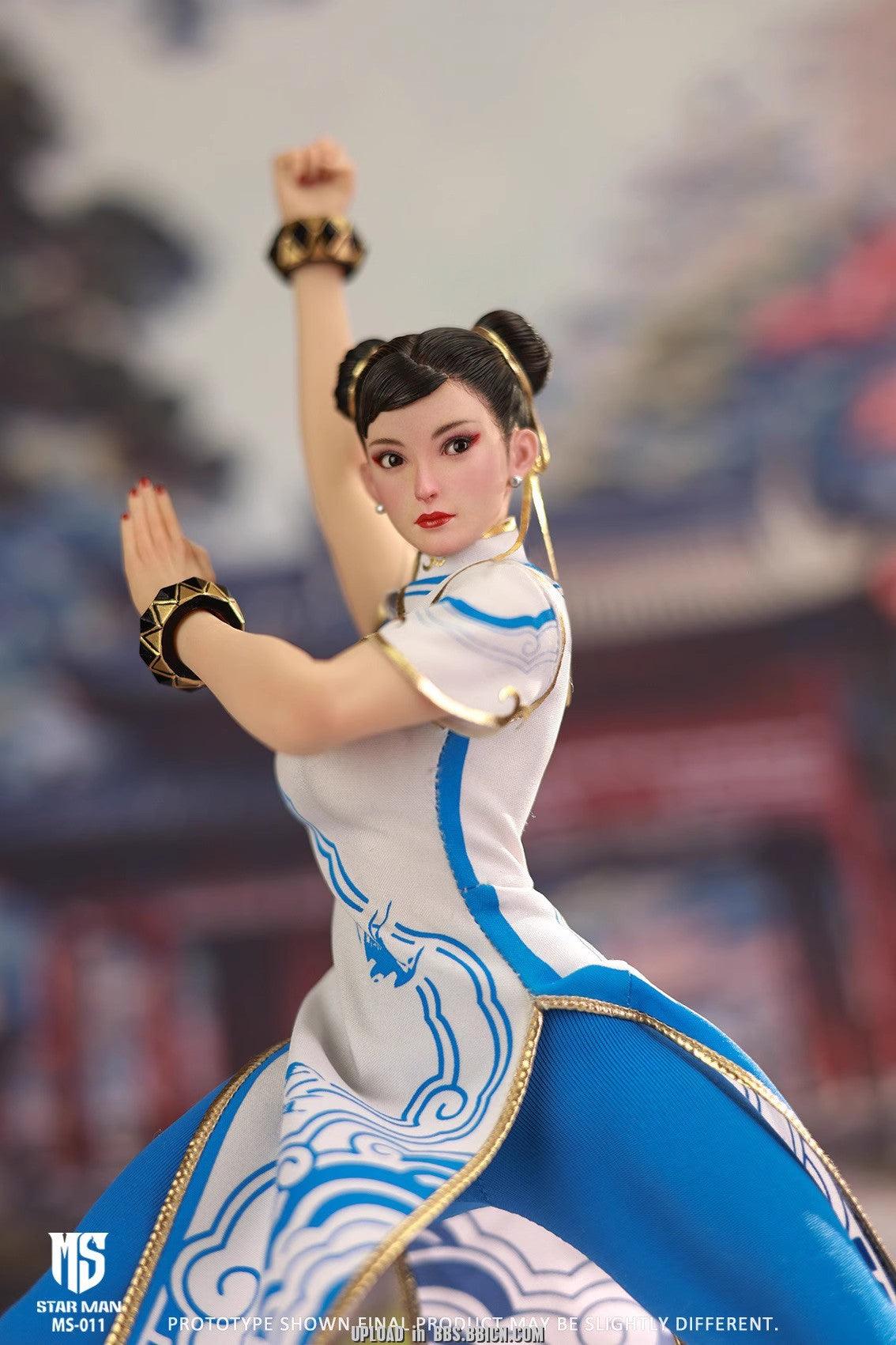 Star Man - 1:6 Female Fighter White Cheongsam Seamless Figure - inshobby.com