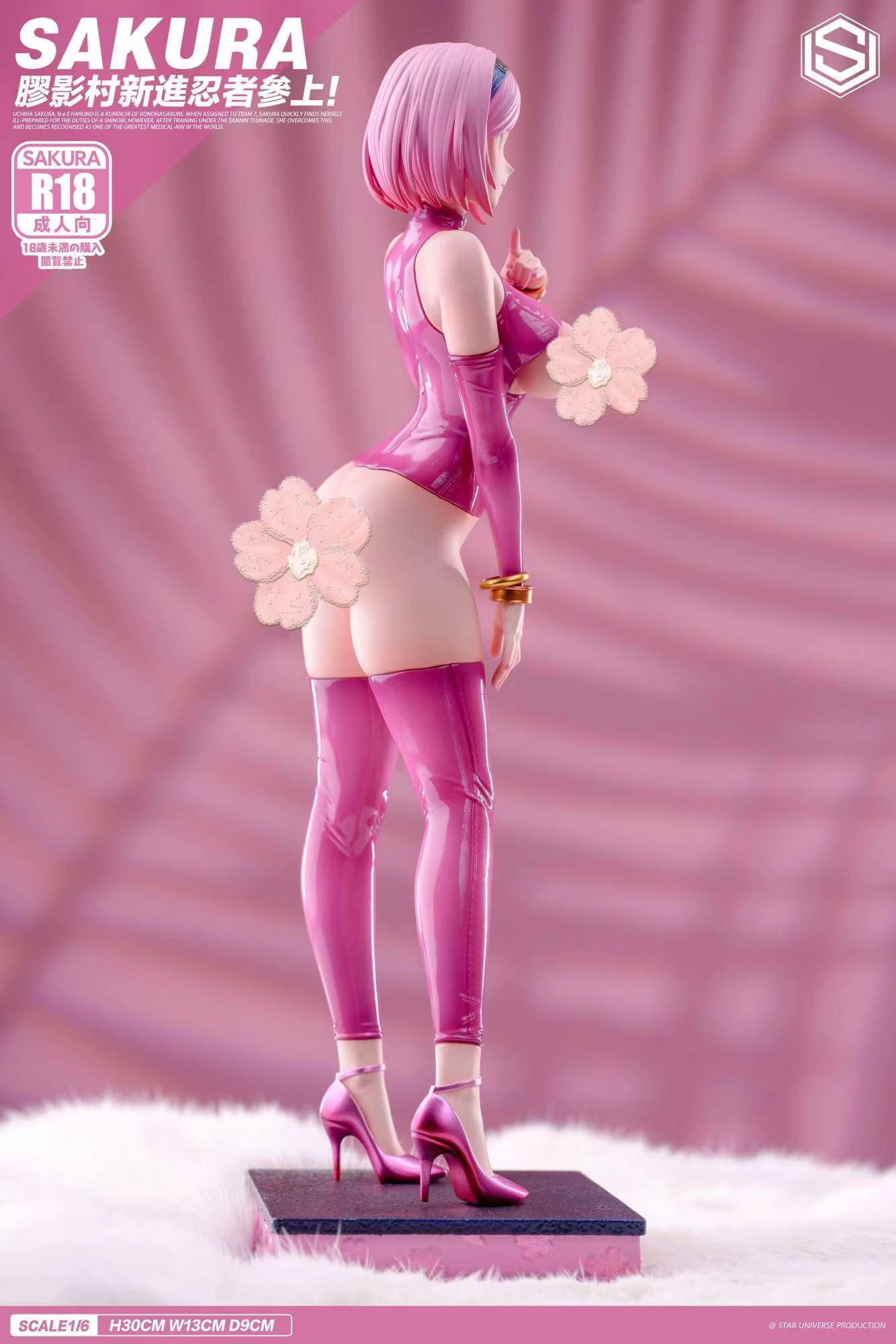 1:6 Haruno Sakura Sexy Latex Suit Figure Statue