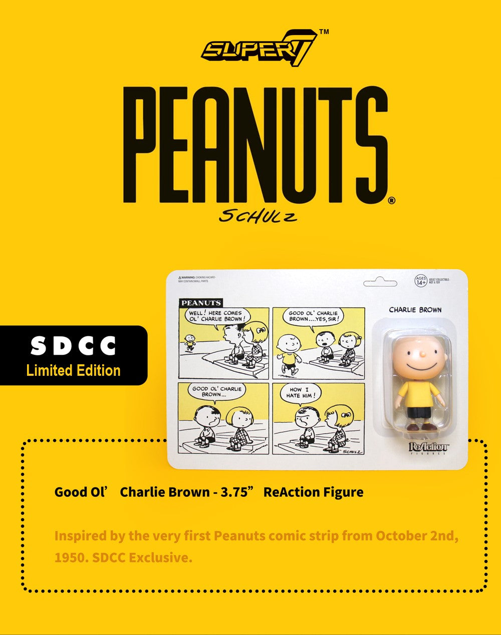 Super7 - Peanuts Snoopy Vol.1 Vinyl ReAction Figure - inshobby.com