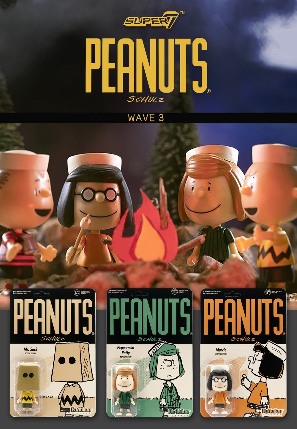 Super7 - Peanuts Snoopy Vol.3 Vinyl ReAction Figure - inshobby.com