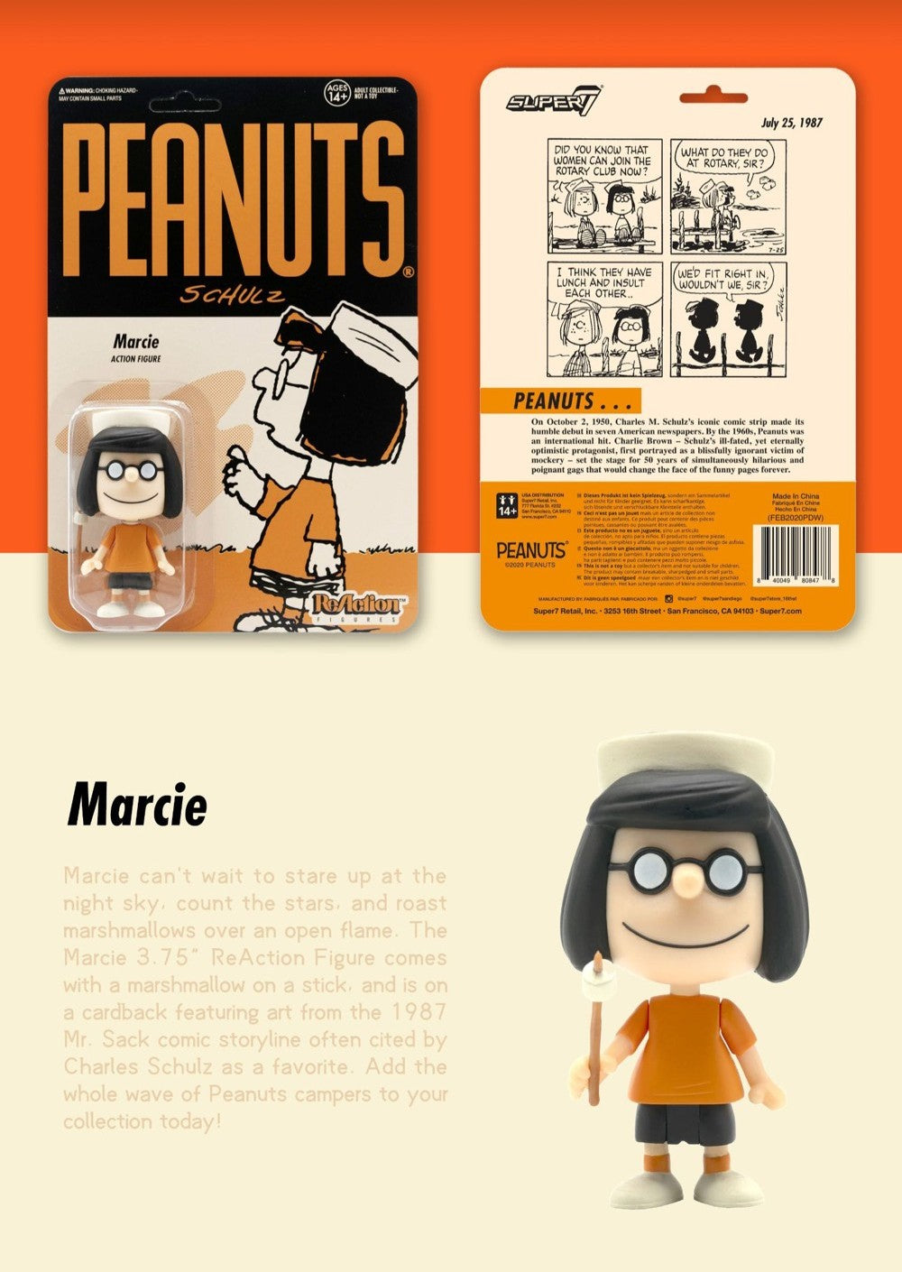 Super7 - Peanuts Snoopy Vol.3 Vinyl ReAction Figure - inshobby.com