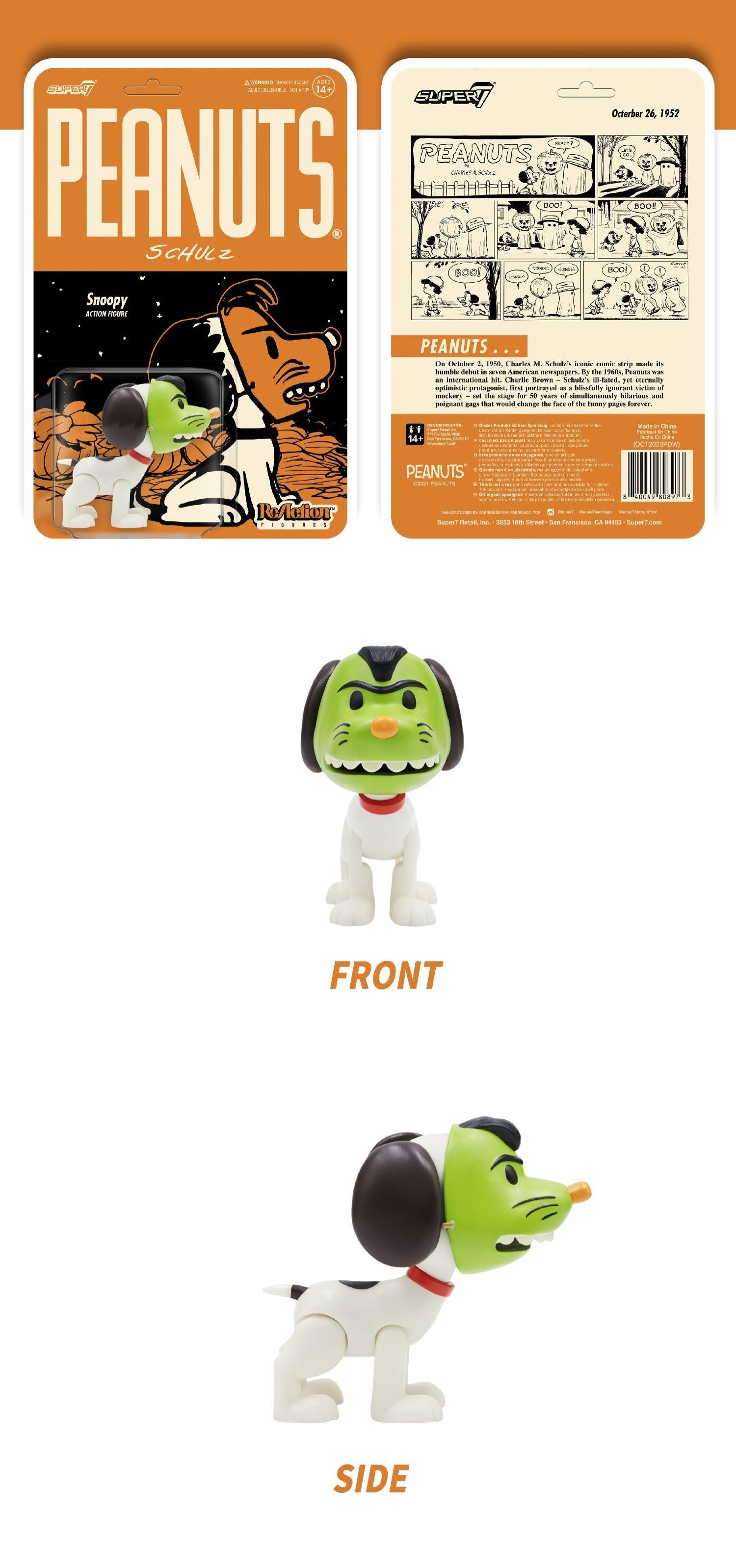 Super7 - Peanuts Snoopy Vol.4 Vinyl ReAction Figure - inshobby.com