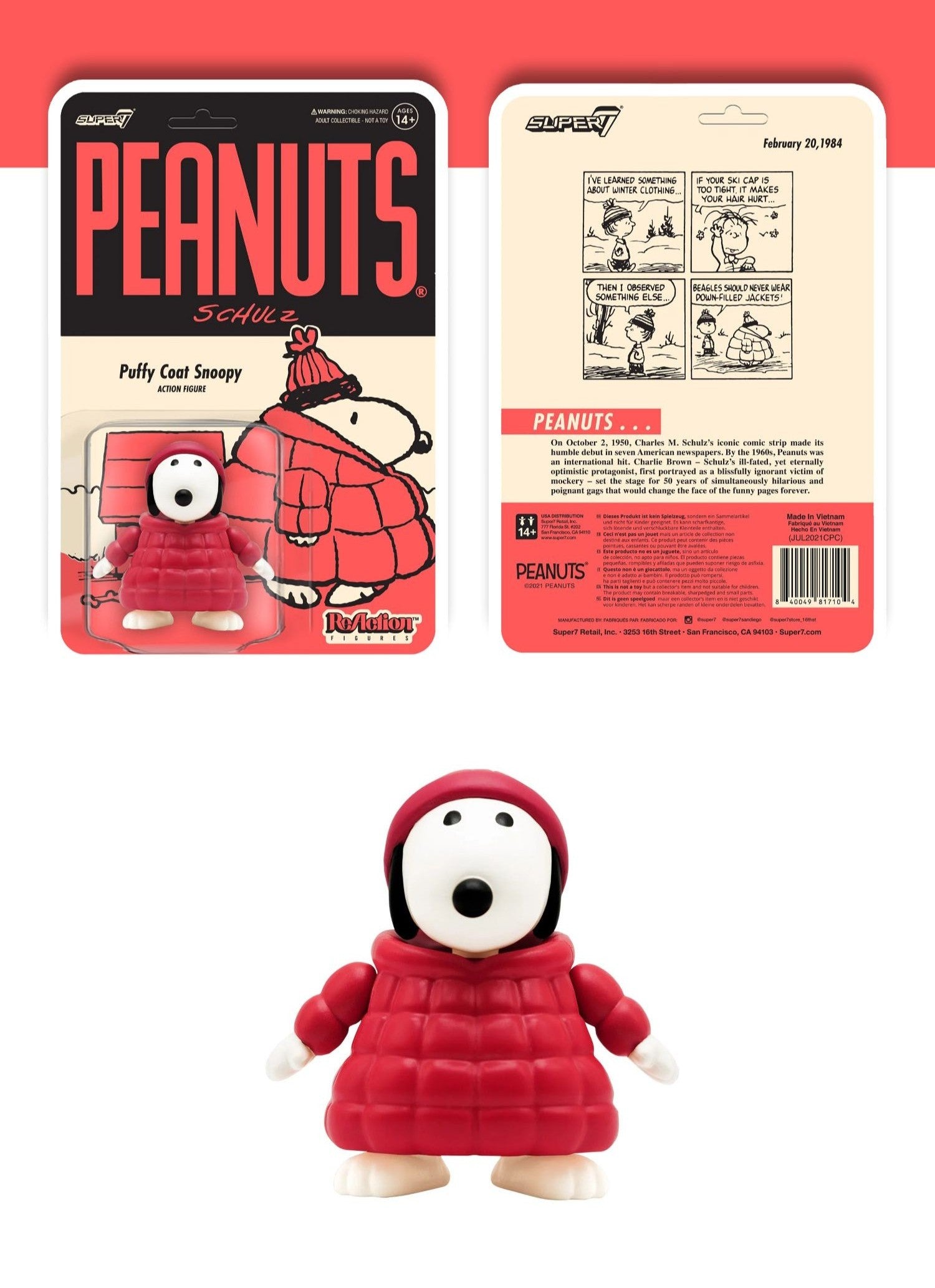 Super7 - Peanuts Snoopy Vol.5 Vinyl ReAction Figure - inshobby.com