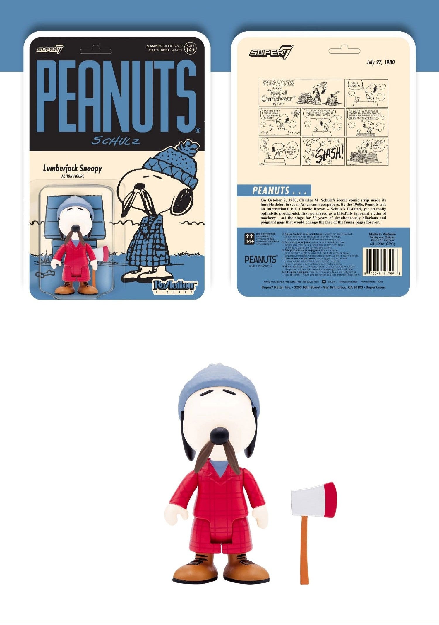 Super7 - Peanuts Snoopy Vol.5 Vinyl ReAction Figure - inshobby.com
