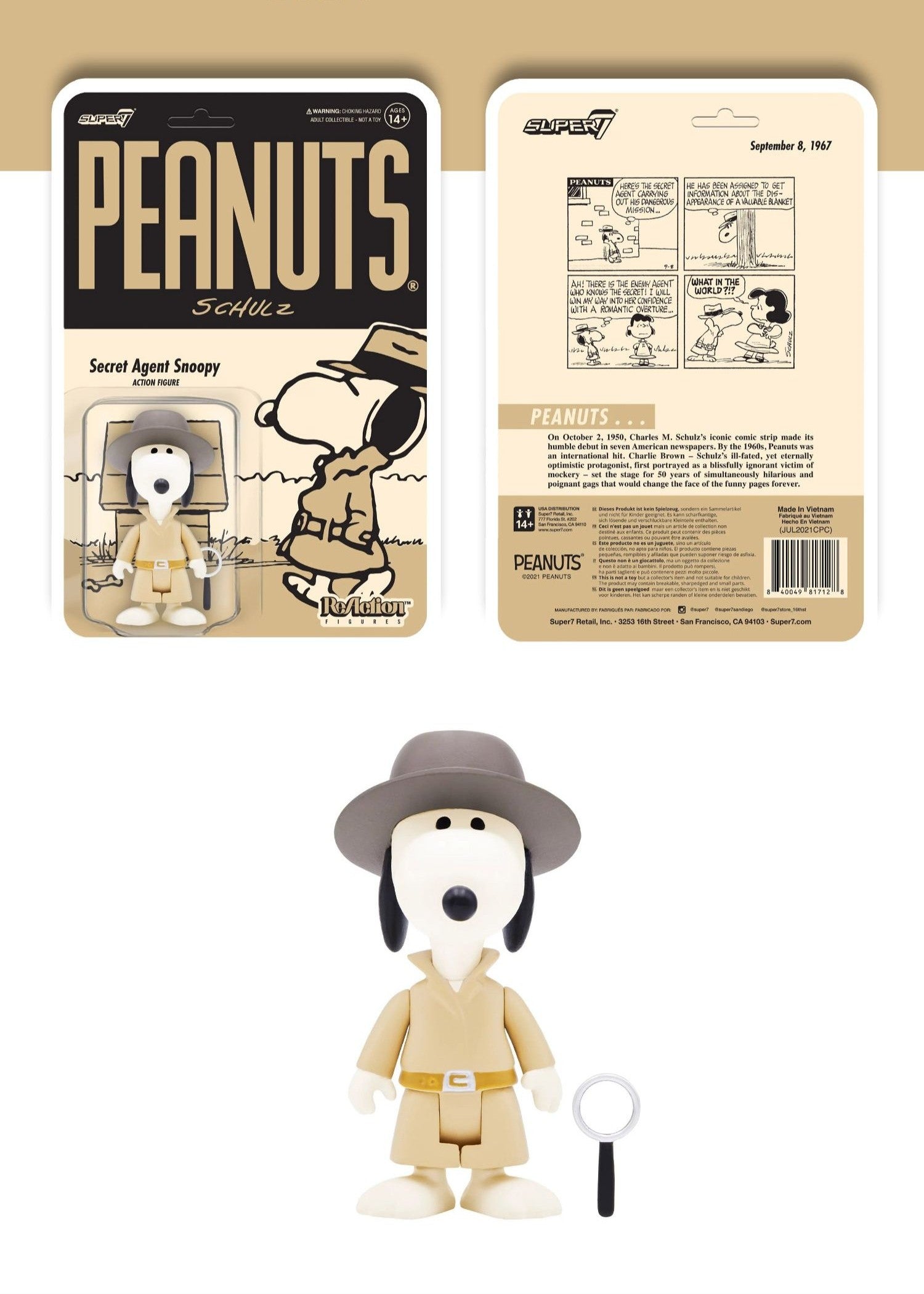 Super7 - Peanuts Snoopy Vol.5 Vinyl ReAction Figure - inshobby.com
