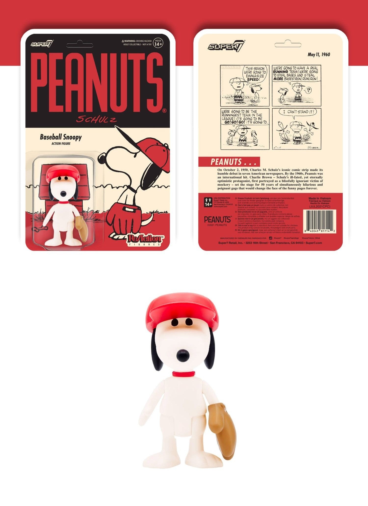 Super7 - Peanuts Snoopy Vol.5 Vinyl ReAction Figure - inshobby.com