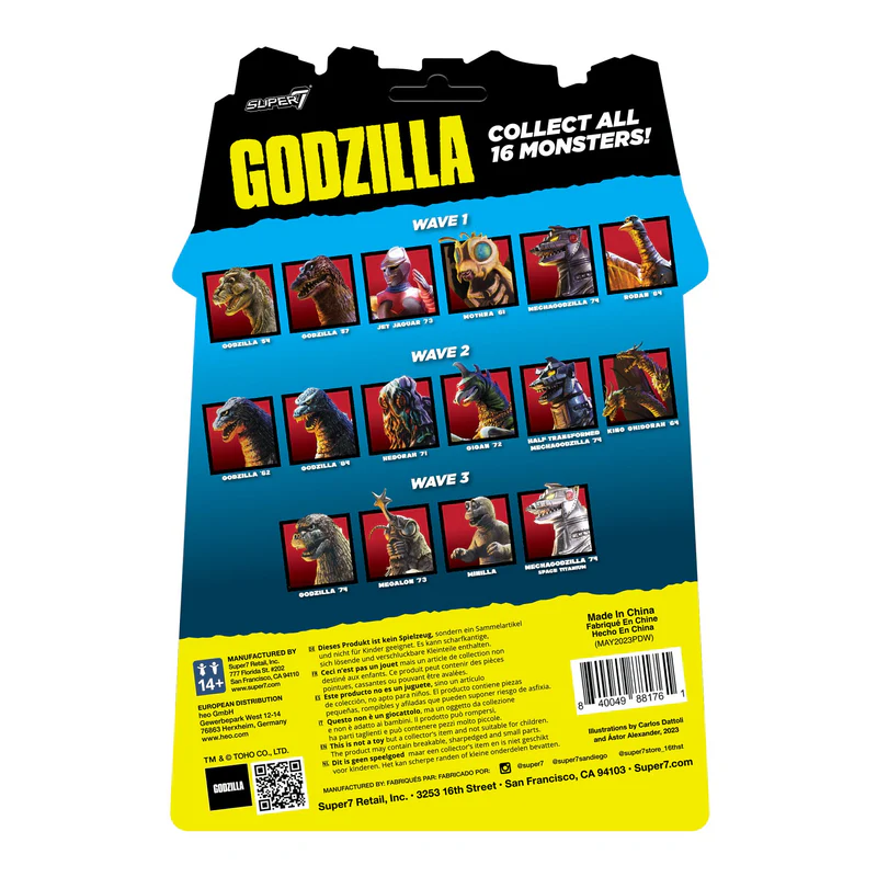 Super7 - Toho Godzilla Vol.3 Vinyl ReAction Figure - inshobby.com