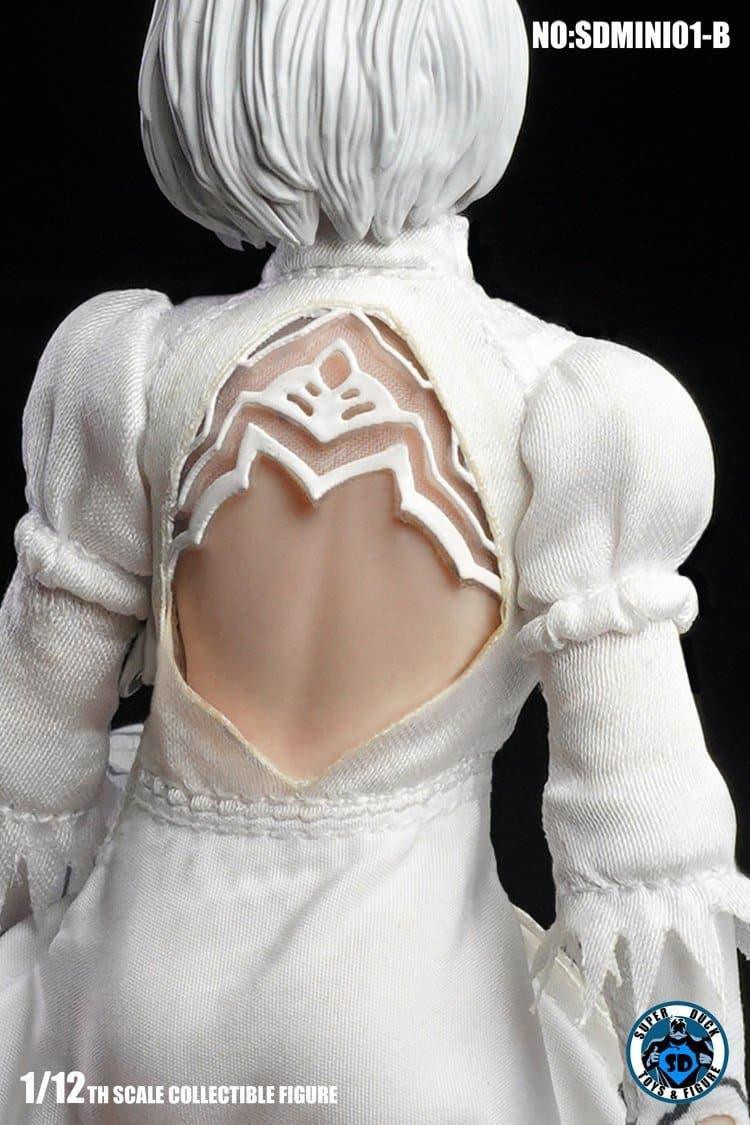 Superduck - 1:12 YoRHa No.2 Type B 2B White Dress Seamless Figure - inshobby.com