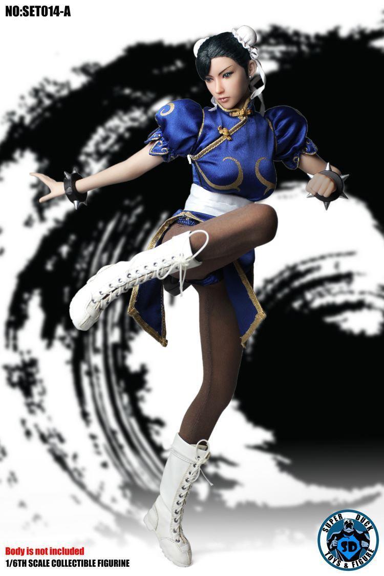 Superduck - 1:6 Chun-Li Blue Seamless Figure - inshobby.com