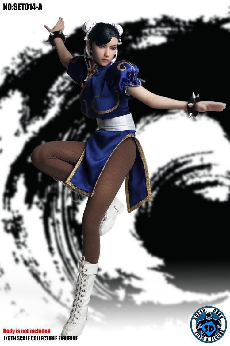 Superduck - 1:6 Chun-Li Blue Seamless Figure - inshobby.com