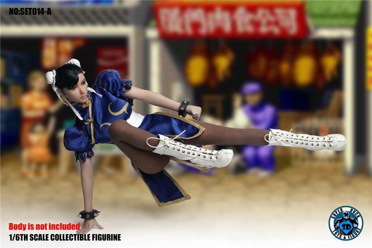 Superduck - 1:6 Chun-Li Blue Seamless Figure - inshobby.com