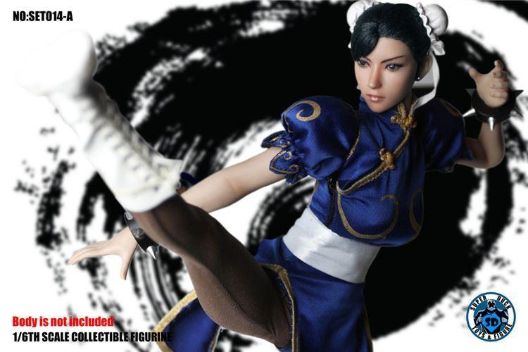 Superduck - 1:6 Chun-Li Blue Seamless Figure - inshobby.com