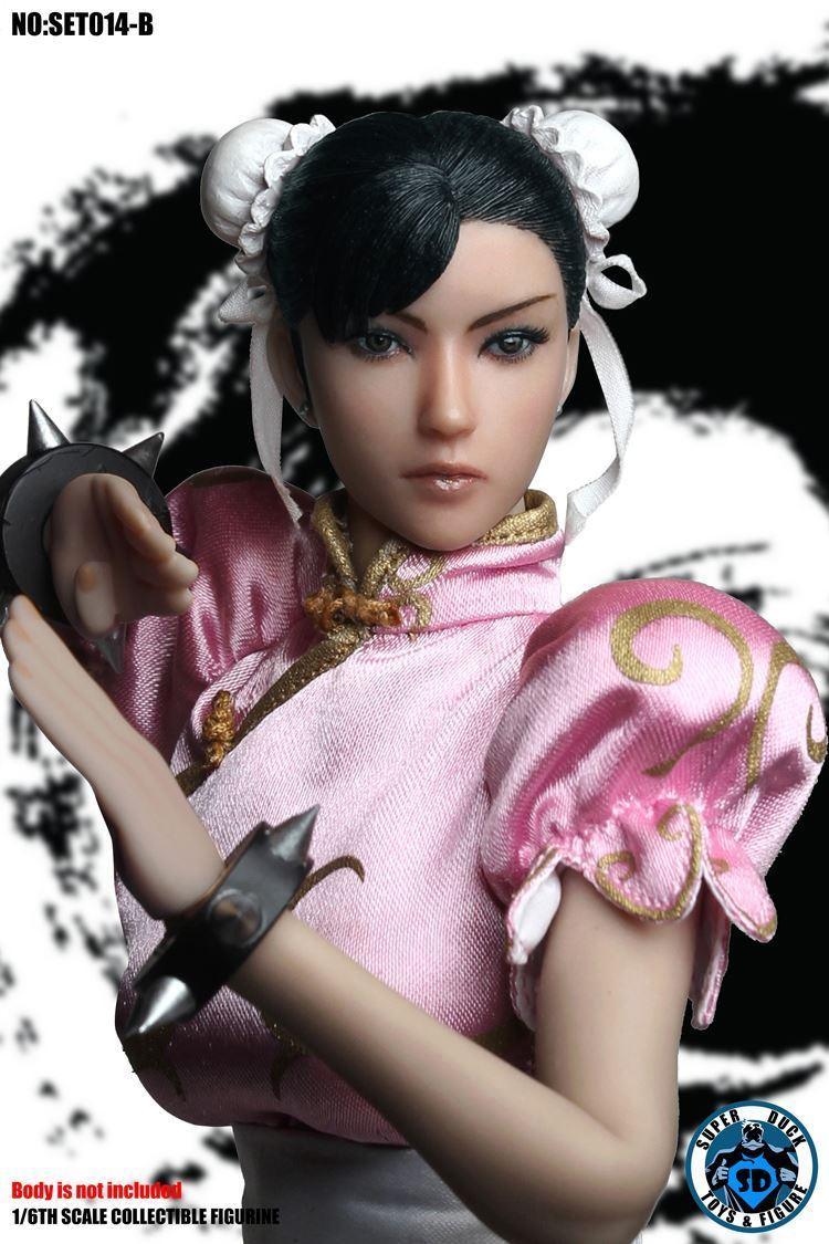 Superduck - 1:6 Chun-Li Pink Seamless Figure - inshobby.com