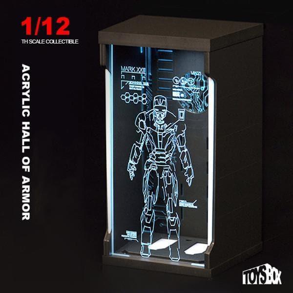 Toys Box - 1:12 Iron Man Acrylic Hall of Armor Display Box - inshobby.com
