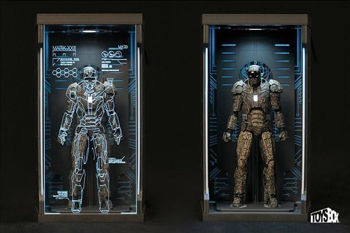 Toys Box - 1:12 Iron Man Acrylic Hall of Armor Display Box - inshobby.com