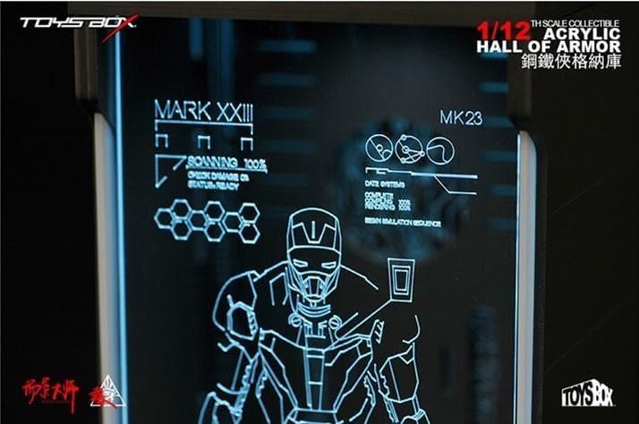 Toys Box - 1:12 Iron Man Acrylic Hall of Armor Display Box - inshobby.com