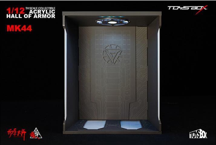 Toys Box - 1:12 Iron Man MK44 Hulkbuster Acrylic Hall of Armor Display Box - inshobby.com