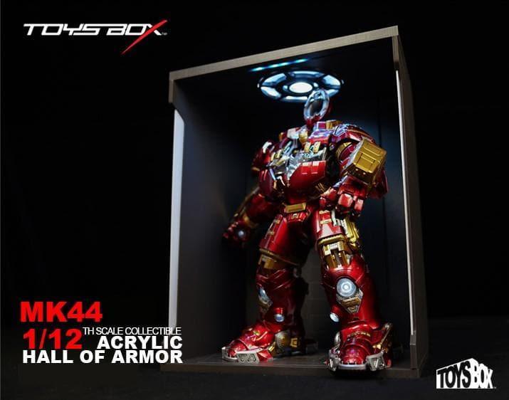 Toys Box - 1:12 Iron Man MK44 Hulkbuster Acrylic Hall of Armor Display Box - inshobby.com