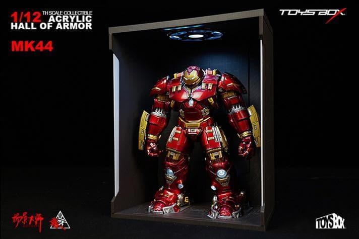 Toys Box - 1:12 Iron Man MK44 Hulkbuster Acrylic Hall of Armor Display Box - inshobby.com