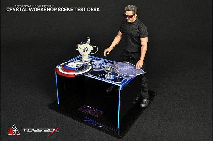 Toys Box - 1:6 Crystal Workshop Scene Test Desk