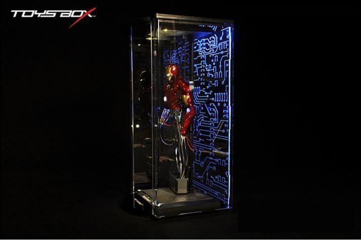 Toys Box - 1:6 Iron Man Construction Acrylic Hall of Armor Display Box