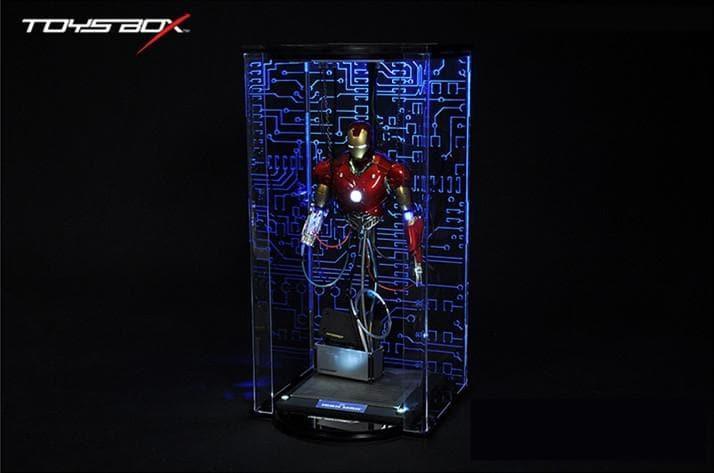 Toys Box - 1:6 Iron Man Construction Acrylic Hall of Armor Display Box