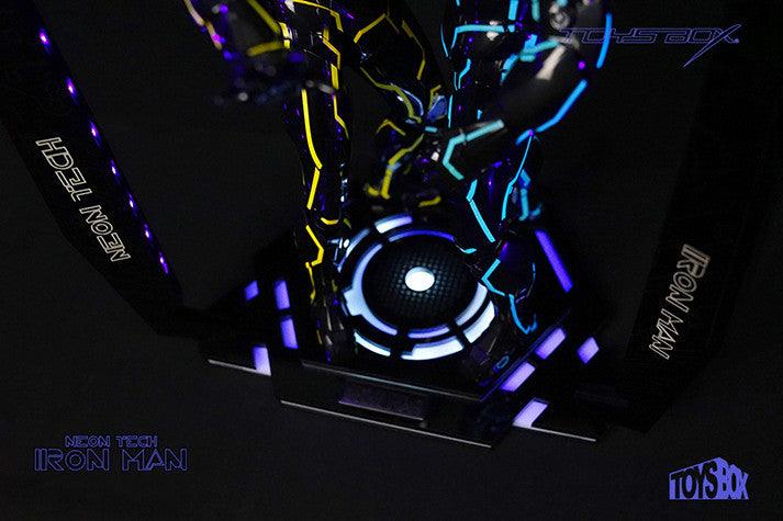 Toys Box - 1:6 Neon Tech Iron Man UV Light Dual Display Base Stage - inshobby.com