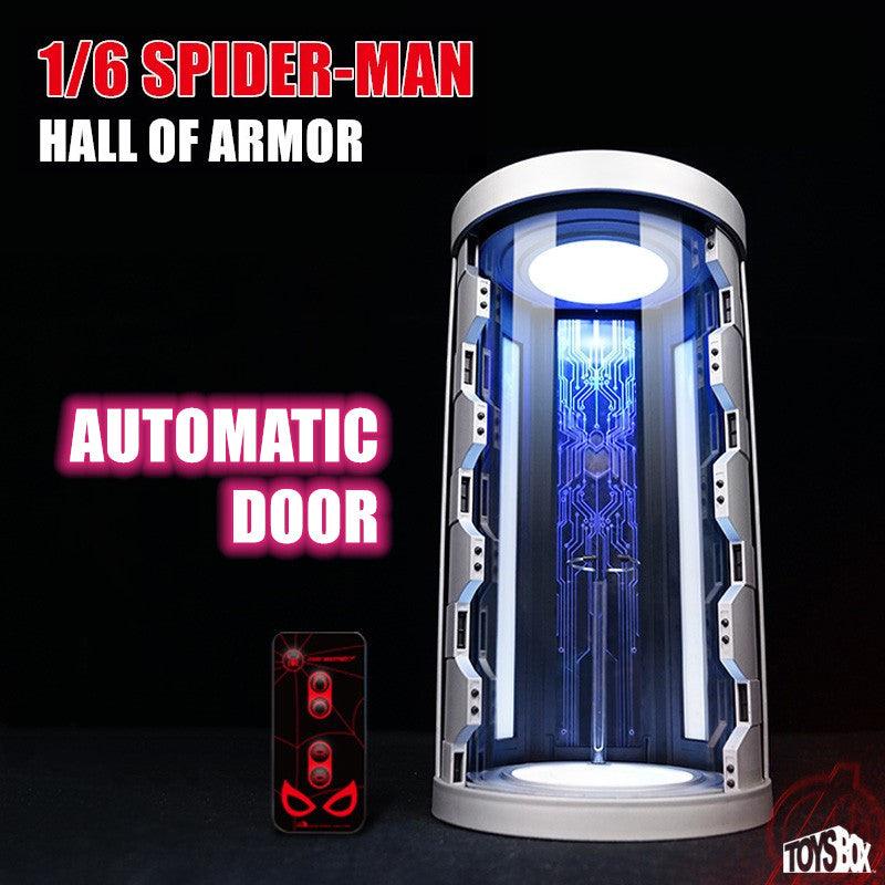 Toys Box - 1:6 Spiderman Automatic Door Hall of Armor Display Box - inshobby.com