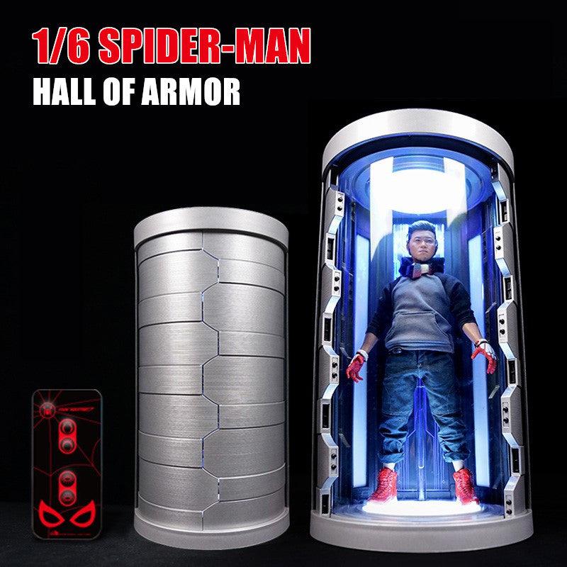 Toys Box - 1:6 Spiderman Automatic Door Hall of Armor Display Box - inshobby.com