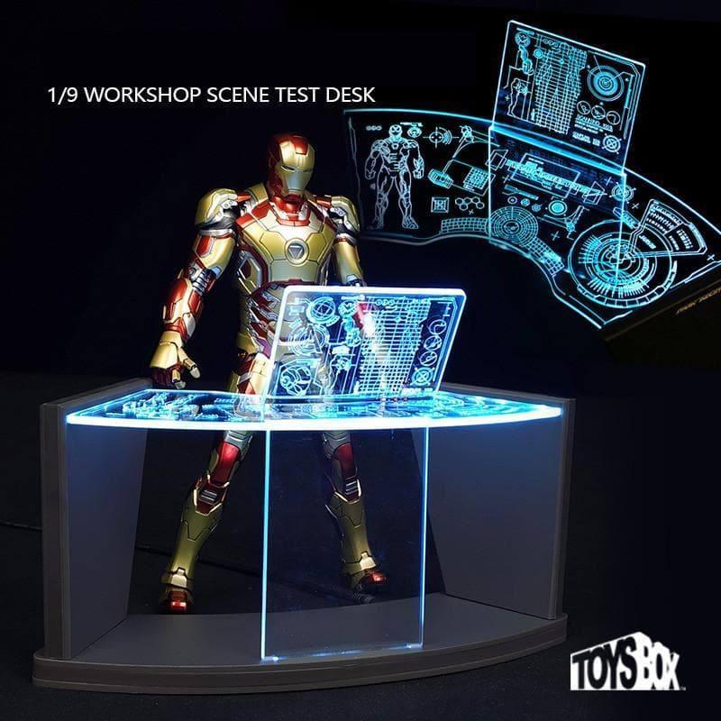 Toys Box - 1:9 Iron Man Workshop Scene Test Desk