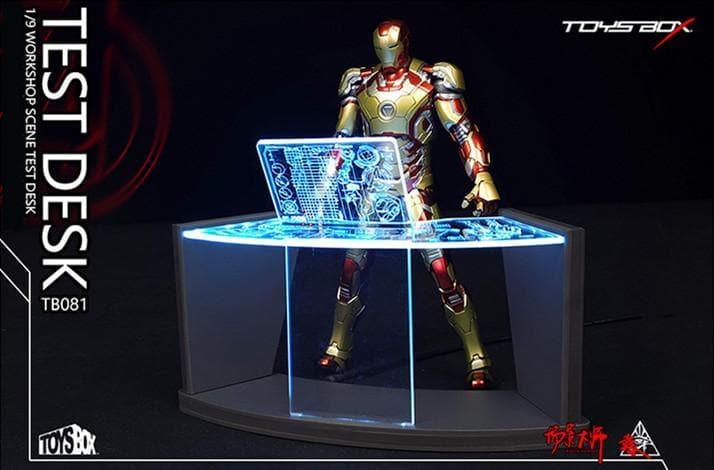 Toys Box - 1:9 Iron Man Workshop Scene Test Desk