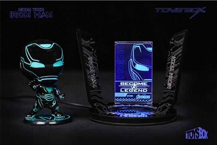 Toys Box - Neon Tech Iron Man 2.0 UV Light Display Base Stage