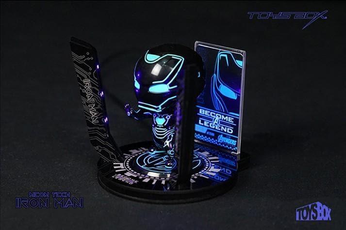 Toys Box - Neon Tech Iron Man 2.0 UV Light Display Base Stage