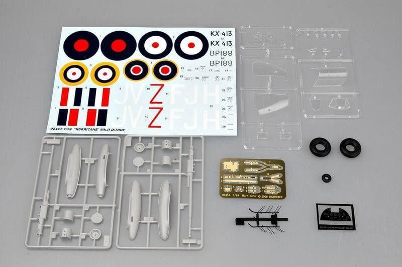 Trumpeter - 1:24 Hawker Hurricane MkII D/Trop Fighter Assembly Kit