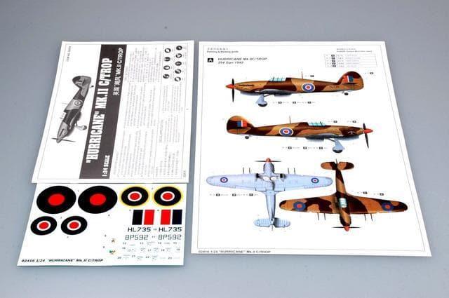 Trumpeter - 1:24 Hurricane MkII C/Trop Fighter Assembly Kit