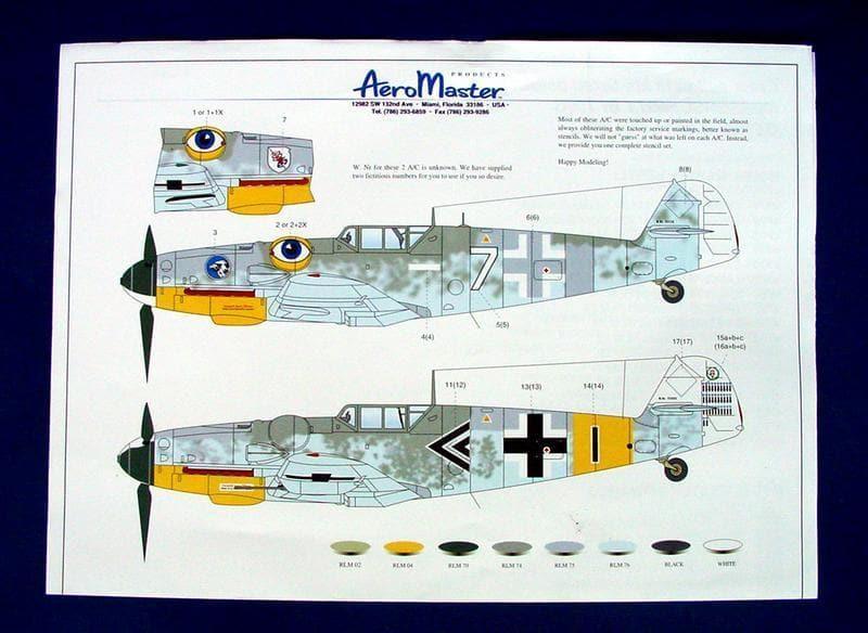 1:24 Messerschmitt Bf109 G-6 Early Version Fighter Assembly Kit