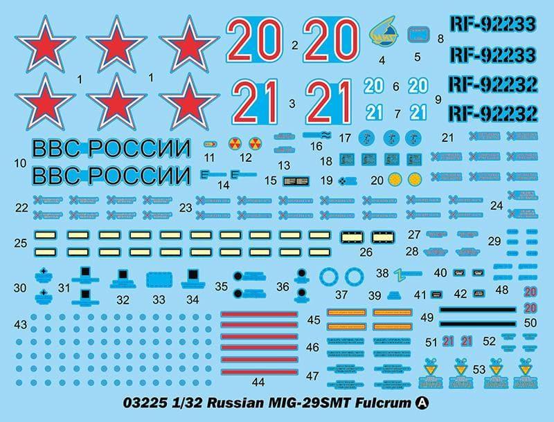 Trumpeter - 1:32 Russian MIG-29SMT Fulcrum Fighter Assembly Kit